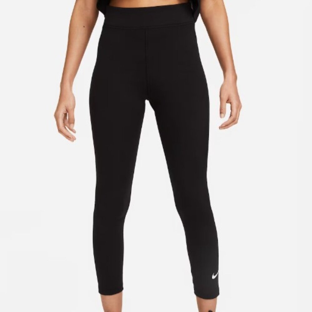 NWT Nike Sportswear Classics High-Waisted 7/8 Leggings - Size L - Black